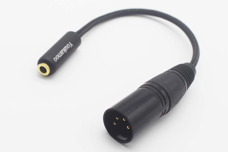 Youkamoo 4-Pin XLR to 4.4mm Balanced 4 Pole Female Headphone Audio Adapter Cable 15CM, 8 Core Silver Plated Adapter Cable - Image 3